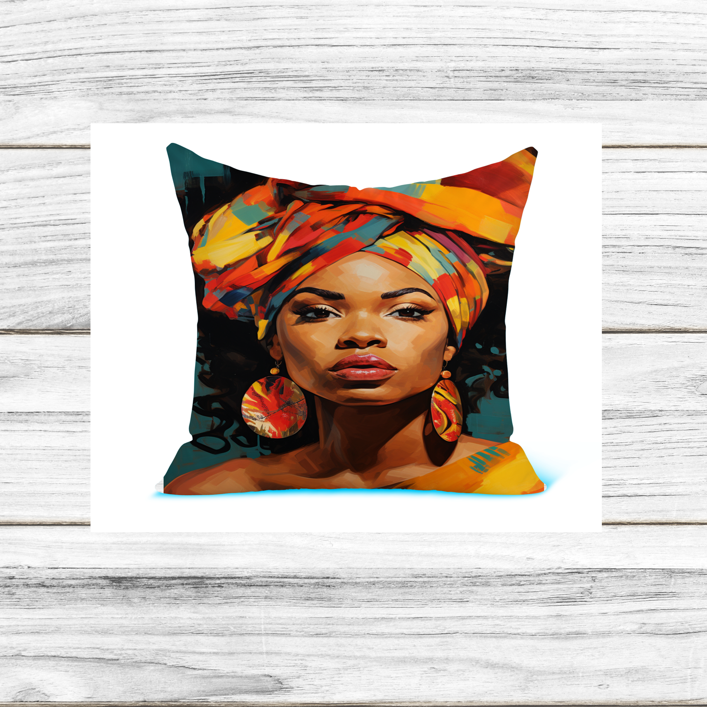 Africa Woman Throw Pillow