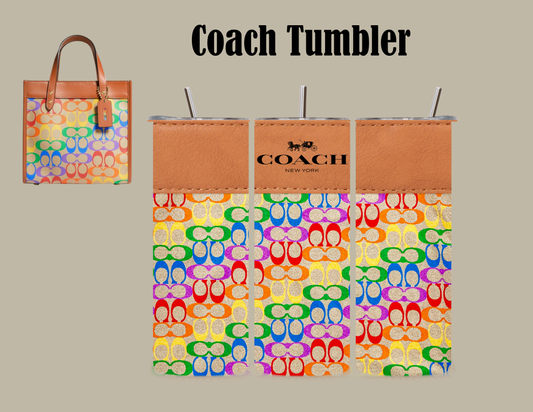 Colorful Coach Tumbler